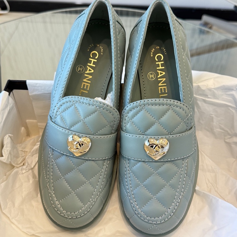 閒置未使用CHANEL香奈兒 樂福鞋 尺碼38碼：S印-0