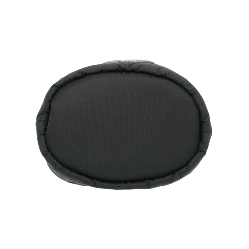 Burberry 展示品 菱格尼龍金鍊斜背水桶包(81184491-黑)-3