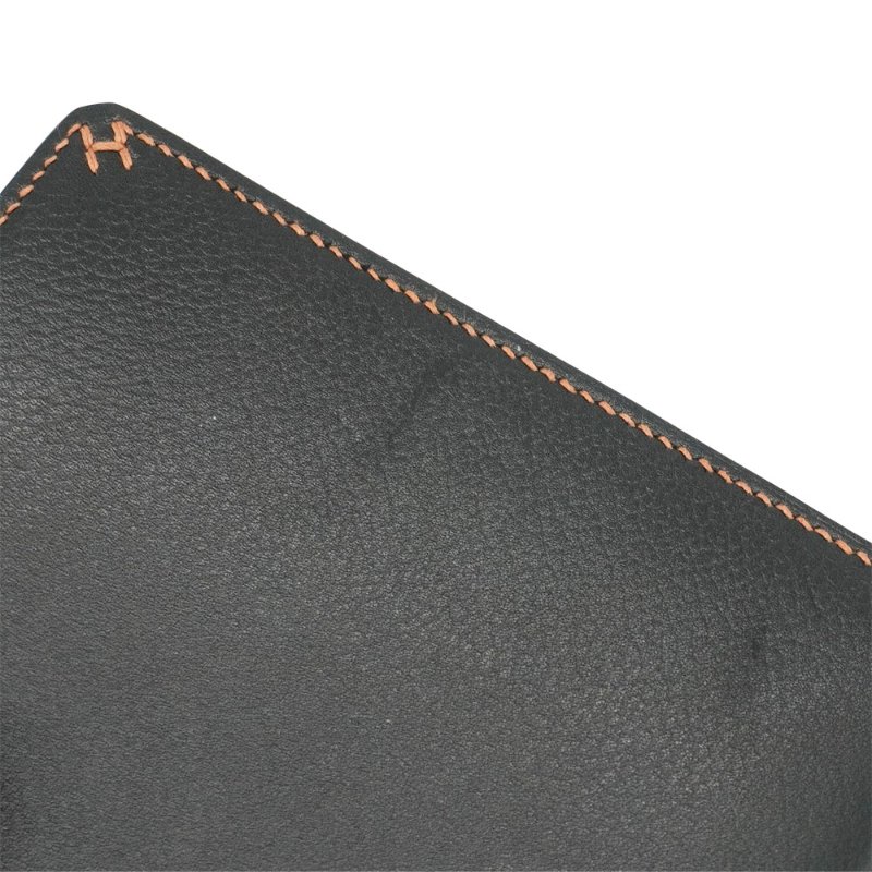 Hermes 展示品 Evergrain H Sellier 小牛皮拚色短夾(黑/金棕)-6