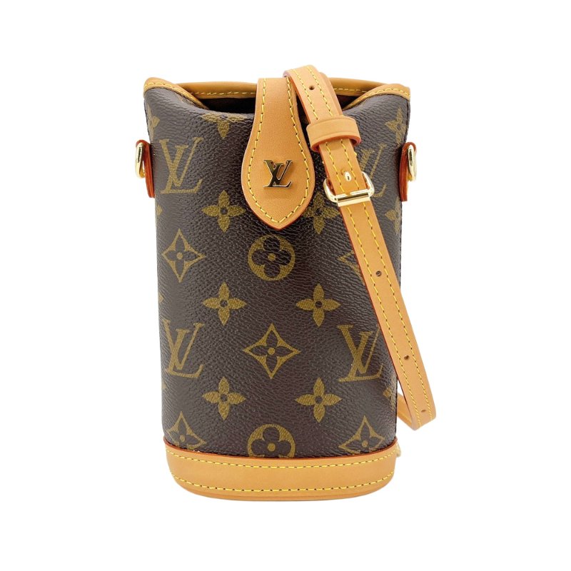 Louis Vuitton 展示品 Fold Me 字花帆布斜背/薯條包(M80874-咖)-0
