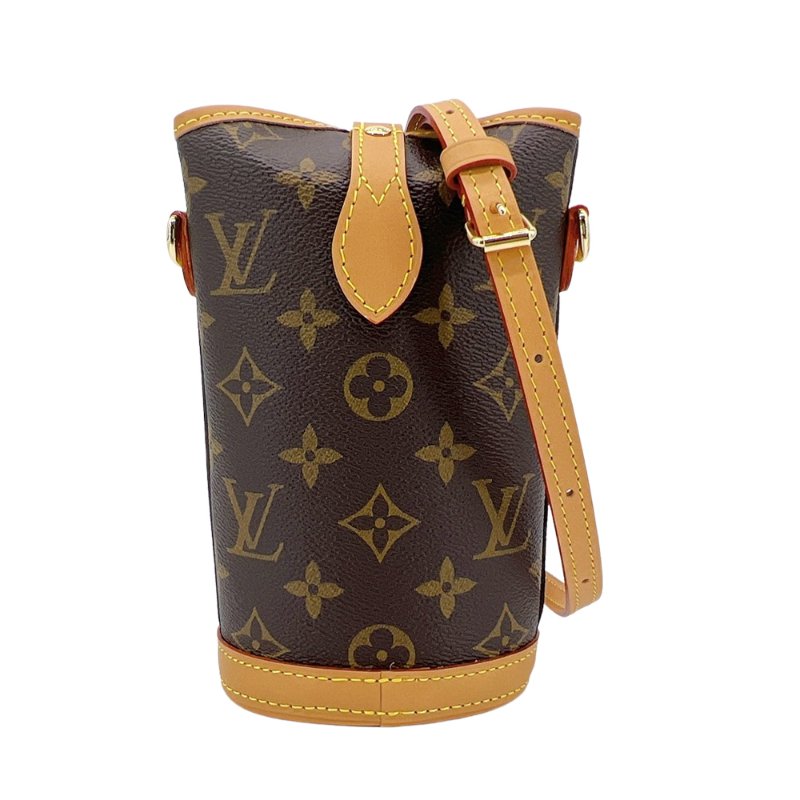 Louis Vuitton 展示品 Fold Me 字花帆布斜背/薯條包(M80874-咖)-2