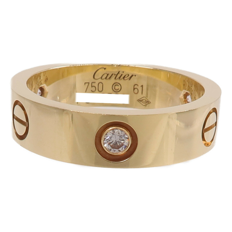 CARTIER 18K黃金Love Ring 3 Diamonds鑽石戒指-1