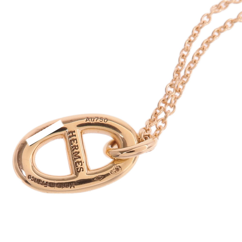 HERMES 18K玫瑰金Farandole Pendant項鍊-6