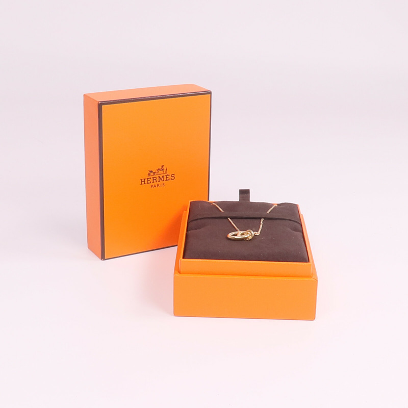 HERMES 18K玫瑰金Farandole Pendant項鍊-7