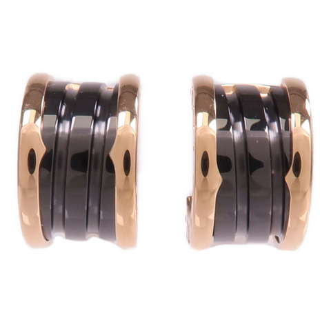 BVLGARI 18K玫瑰金/陶瓷B.zero1 Earrings耳環
