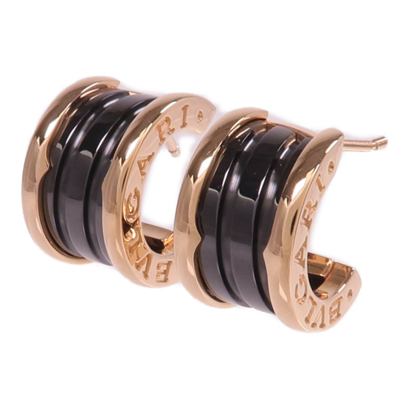 BVLGARI 18K玫瑰金/陶瓷B.zero1 Earrings耳環-1