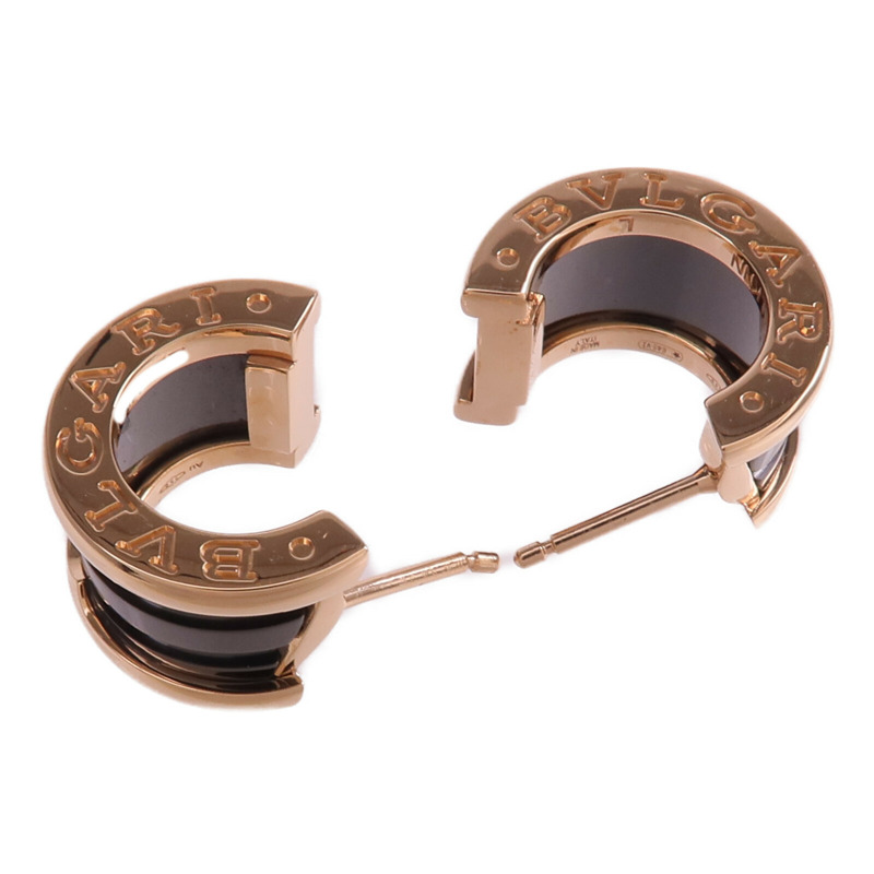 BVLGARI 18K玫瑰金/陶瓷B.zero1 Earrings耳環-3