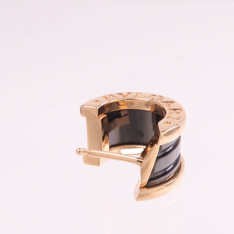 BVLGARI 18K玫瑰金/陶瓷B.zero1 Earrings耳環-4