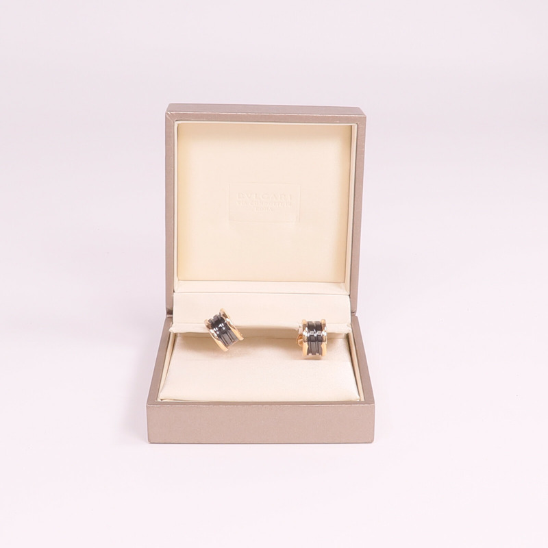 BVLGARI 18K玫瑰金/陶瓷B.zero1 Earrings耳環-7