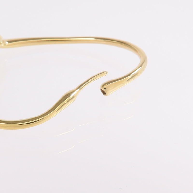 TIFFANY＆CO 18K黃金Open Heart Hoop Earrings耳環-4