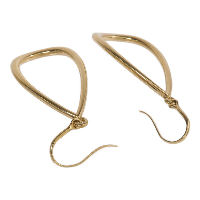 TIFFANY＆CO 18K黃金Open Teardrop Earrings耳環-3