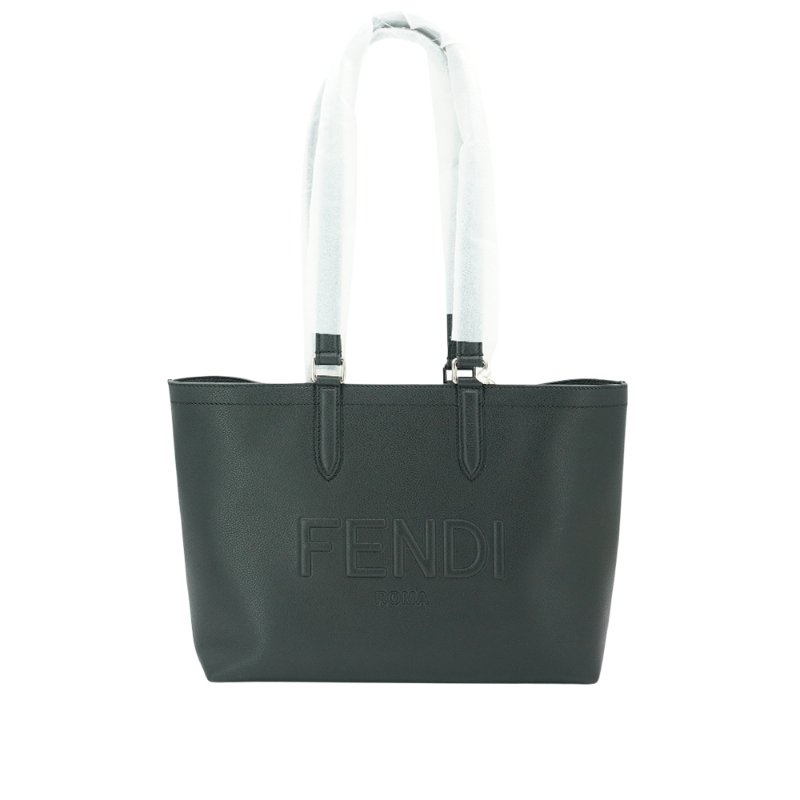 Fendi 壓紋牛皮肩背托特包(7VA629-黑)-1