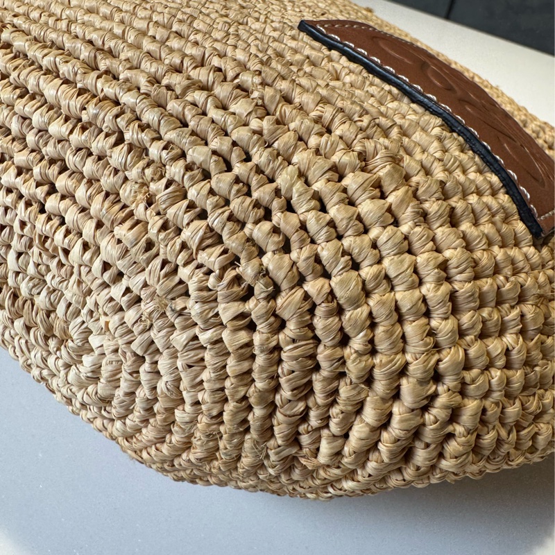 Loewe 草編水桶包 竹編包-12