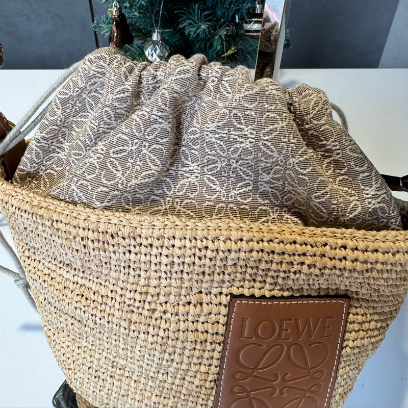 Loewe 草編水桶包 竹編包-14