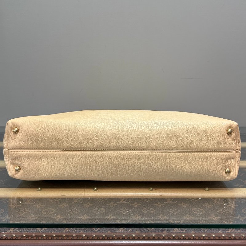 CHANEL 米黃色荔枝紋牛皮 手提肩背托特包 40*24*10 98新配件塵袋-4