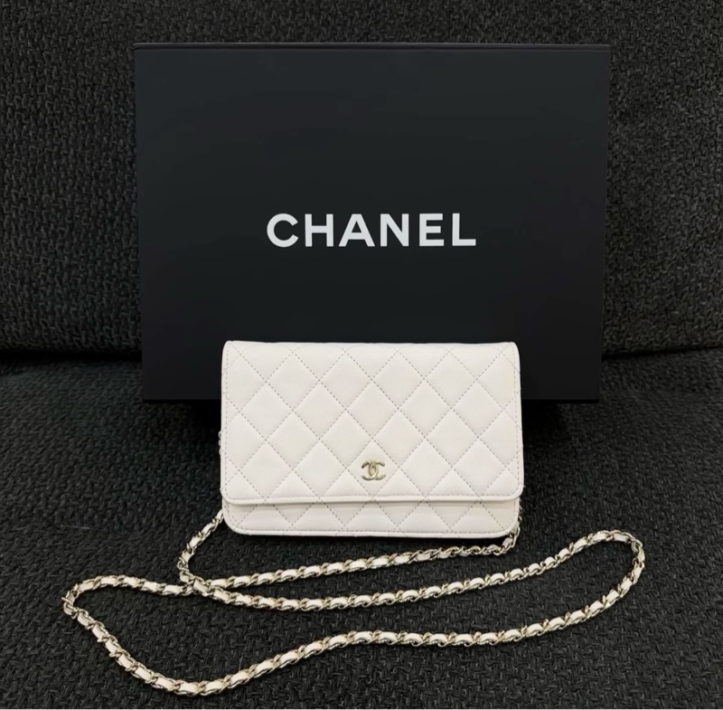 香奈兒斜挎包荔枝牛皮-1