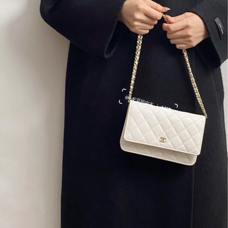 香奈兒斜挎包荔枝牛皮-7