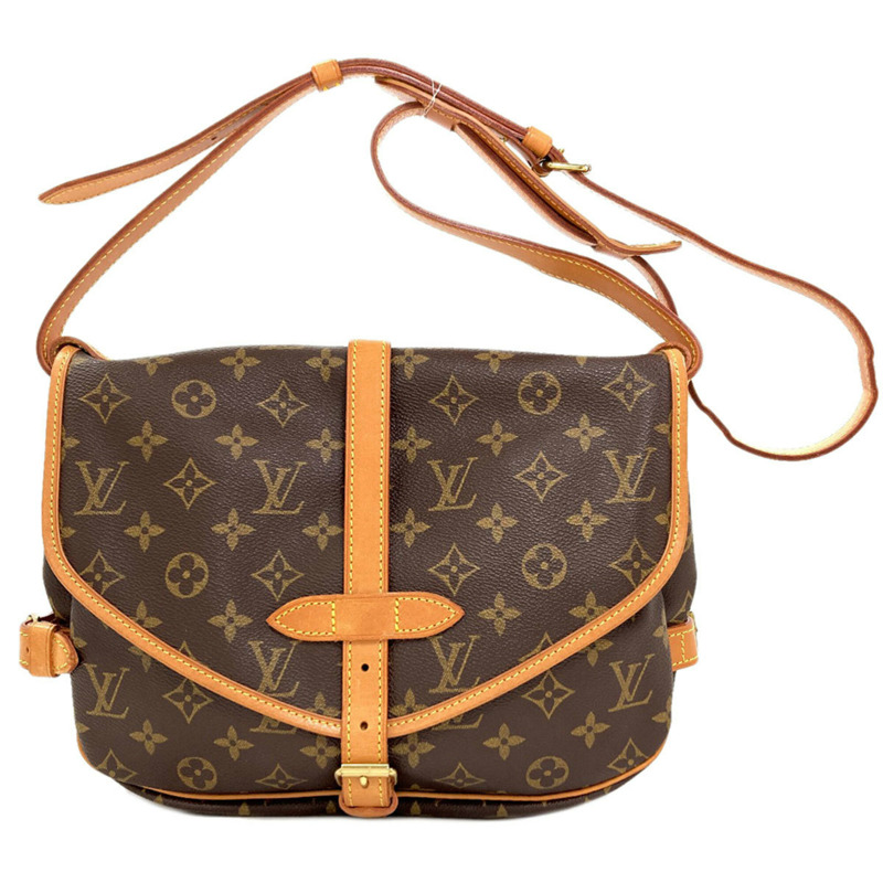 路易威登 M40710 Saumur MM 單肩包，Monogram 帆布，女士 LOUIS VUITTON-0