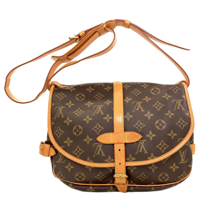 路易威登 M40710 Saumur MM 單肩包，Monogram 帆布，女士 LOUIS VUITTON-1
