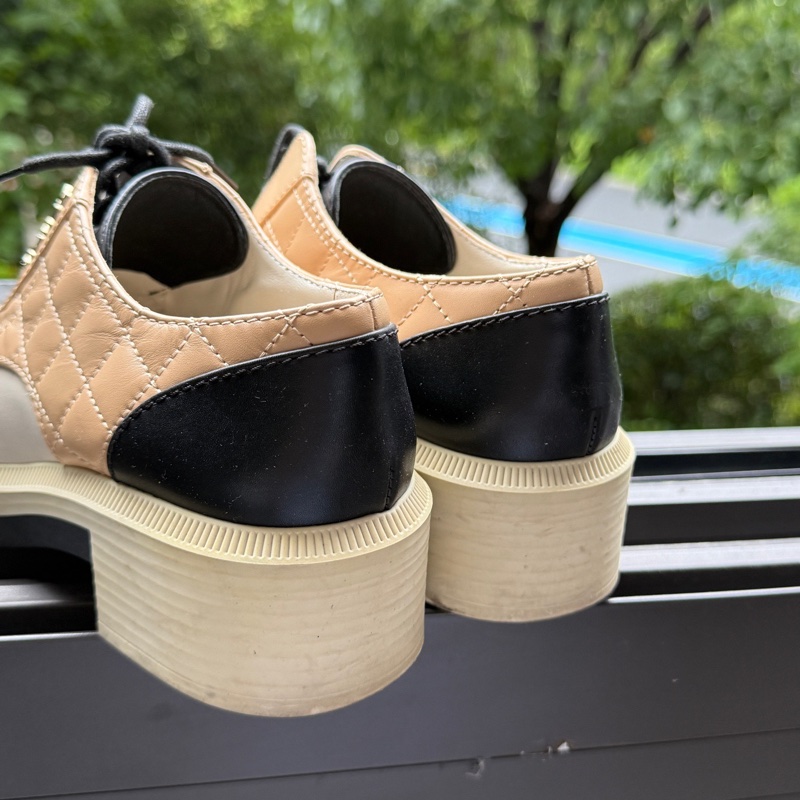 CHANEL香奈兒菱格拼色女鞋 ，35碼 🈚附件-3