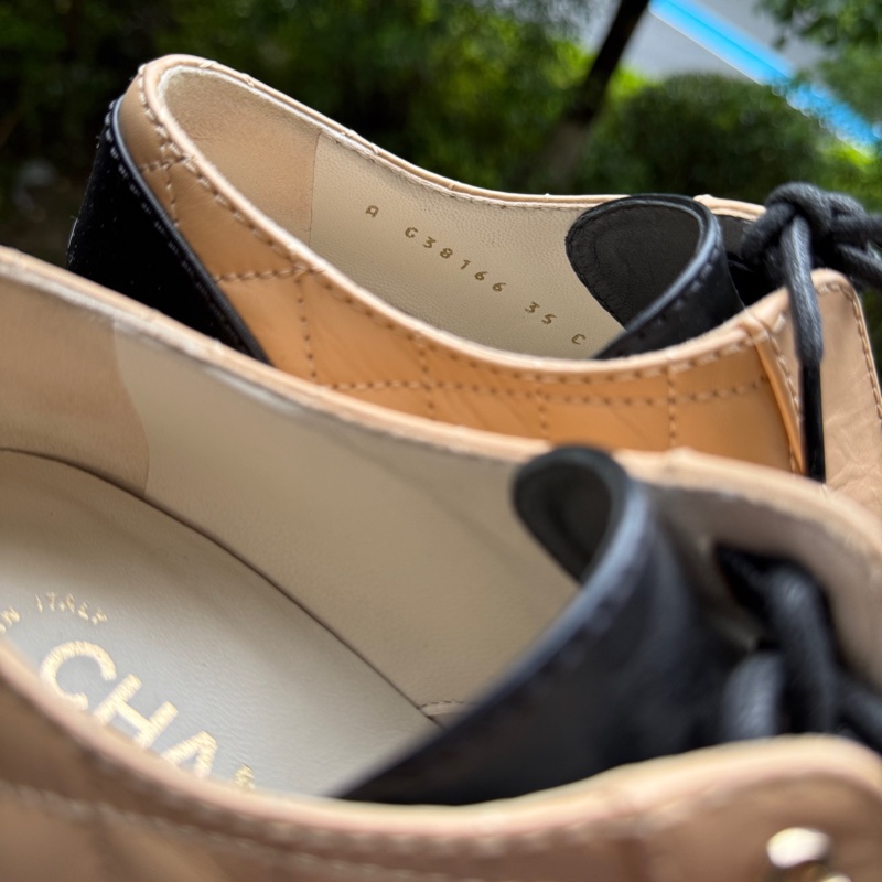 CHANEL香奈兒菱格拼色女鞋 ，35碼 🈚附件-4