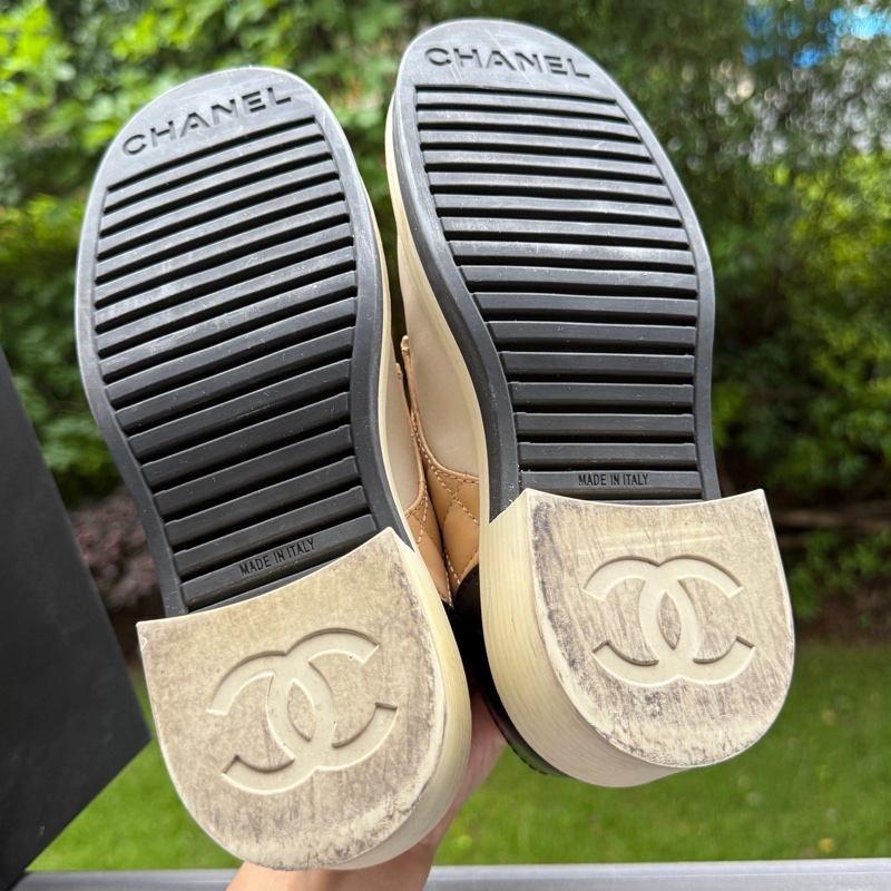 CHANEL香奈兒菱格拼色女鞋 ，35碼 🈚附件-6