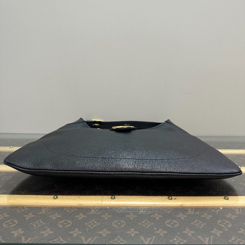 GUCCI 黑金Aphrodite系列大號 肩背腋下新月包 46*29 98新配件吊牌 塵袋-3