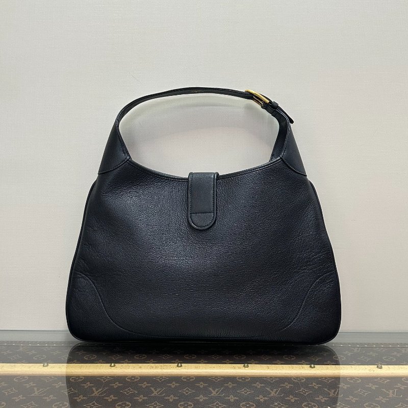 GUCCI 黑金Aphrodite系列大號 肩背腋下新月包 46*29 98新配件吊牌 塵袋-7