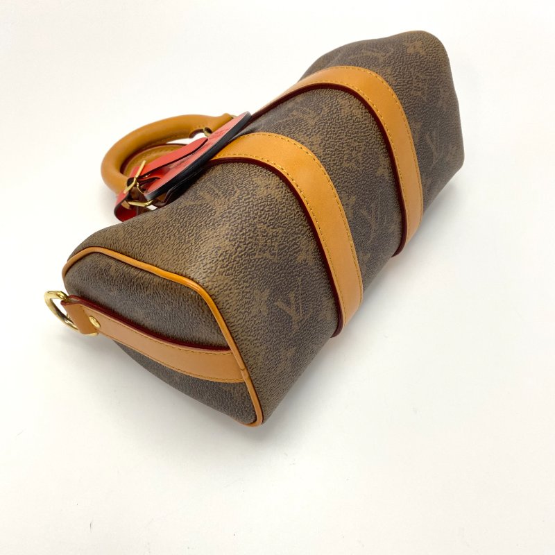 LV 經典老花西部牛仔系列Keepall25手提肩背斜背包 芯片款25*15*11 98新配件塵袋-6