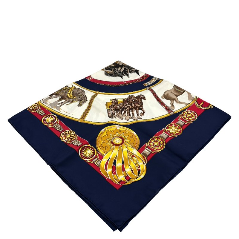 【美收精品】Hermes 真絲方巾 C-386【隔月月中將轉賣至日本 上架期限30天】-3