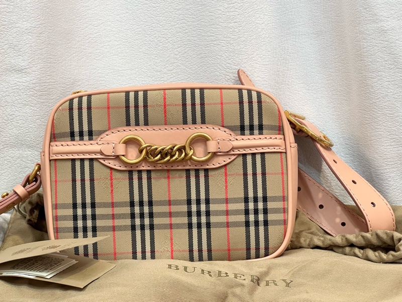 Burberry Peach Women's Leather Link Bum Belt/Waist/Body Bag-1