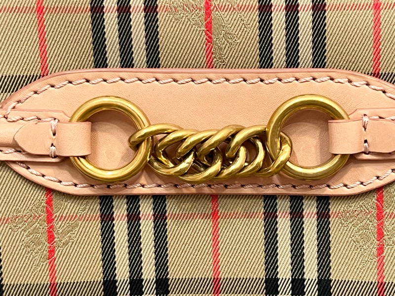 Burberry Peach Women's Leather Link Bum Belt/Waist/Body Bag-2