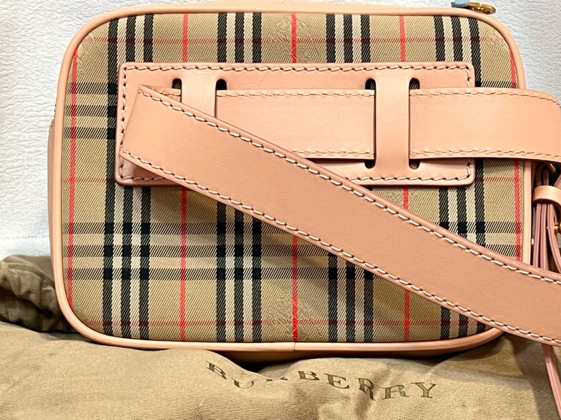 Burberry Peach Women's Leather Link Bum Belt/Waist/Body Bag-4