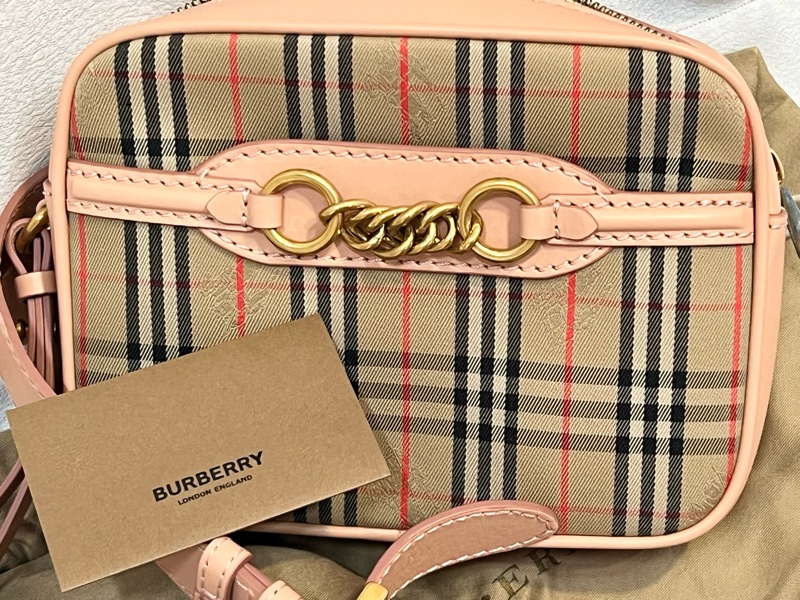 Burberry Peach Women's Leather Link Bum Belt/Waist/Body Bag-6