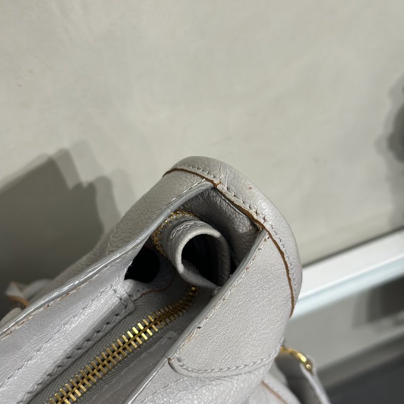 Balenciaga Classic city機車包 - 灰金-10