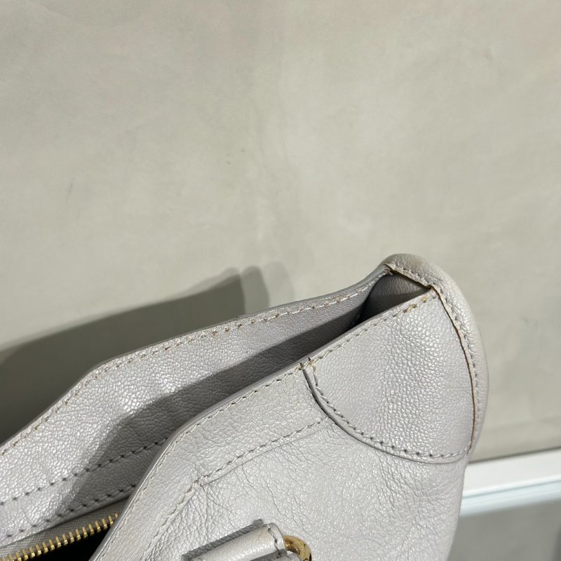 Balenciaga Classic city機車包 - 灰金-13