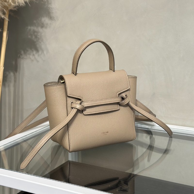 CELINE Belt 鯰魚包 - pico奶茶-9