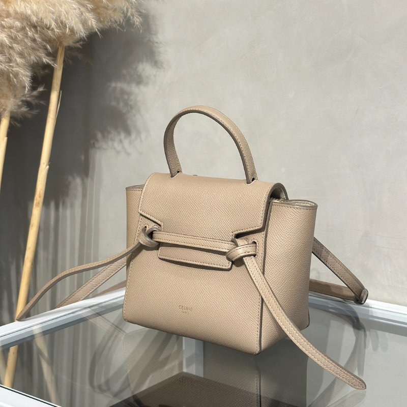 CELINE Belt 鯰魚包 - pico奶茶-10