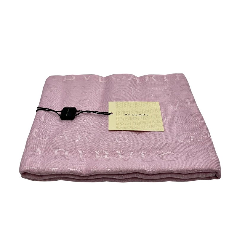 【美收精品】BVLGARI 粉色圍巾 C-387【隔月月中將轉賣至日本 上架期限30天】-1