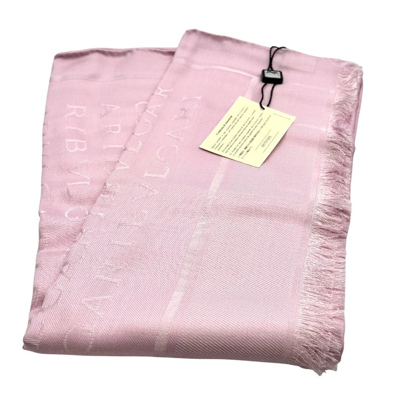 【美收精品】BVLGARI 粉色圍巾 C-387【隔月月中將轉賣至日本 上架期限30天】-4