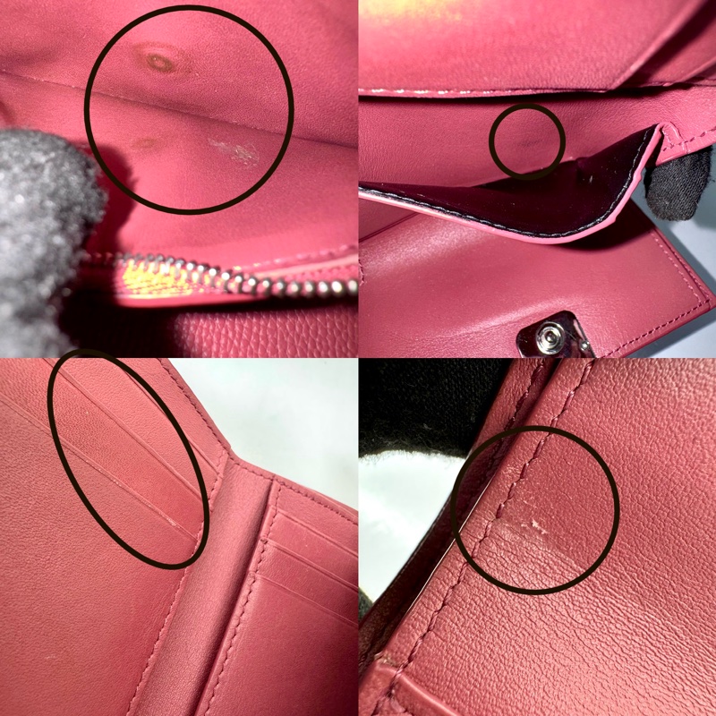 LOEWE 羅意威 粉色三折小皮夾-8