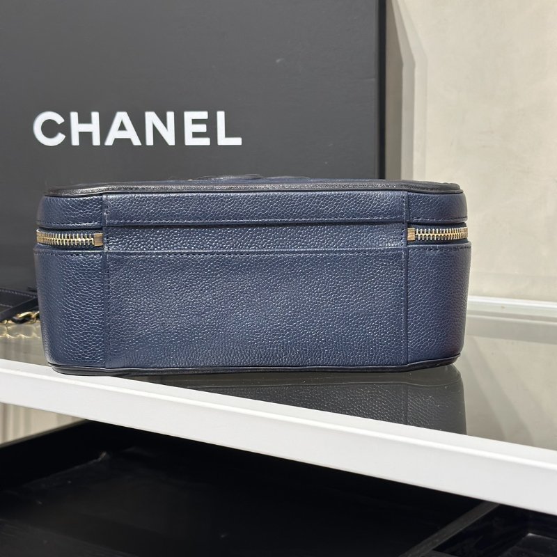 CHANEL Vanity case - 大號深藍24開-5