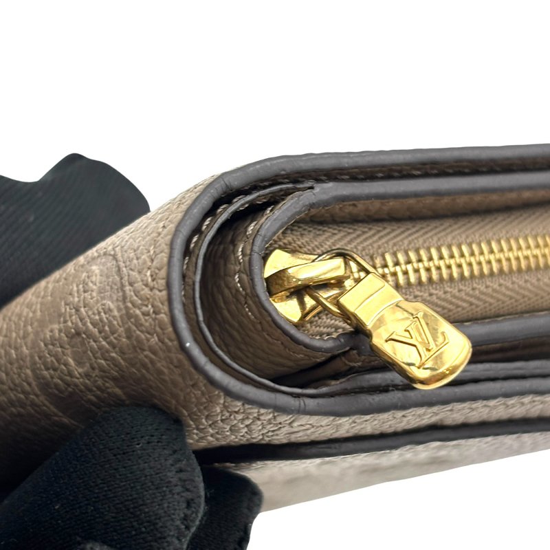 【美收精品】LOUIS VUITTON 奶茶色牛皮壓紋釦式短夾 C-408【隔月月中將轉賣至日本 上架期限30天】-8