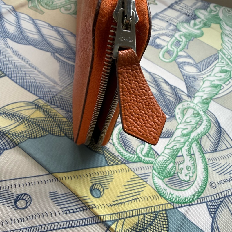 Hermes 長夾AZAP 色號93 愛馬仕橘-2