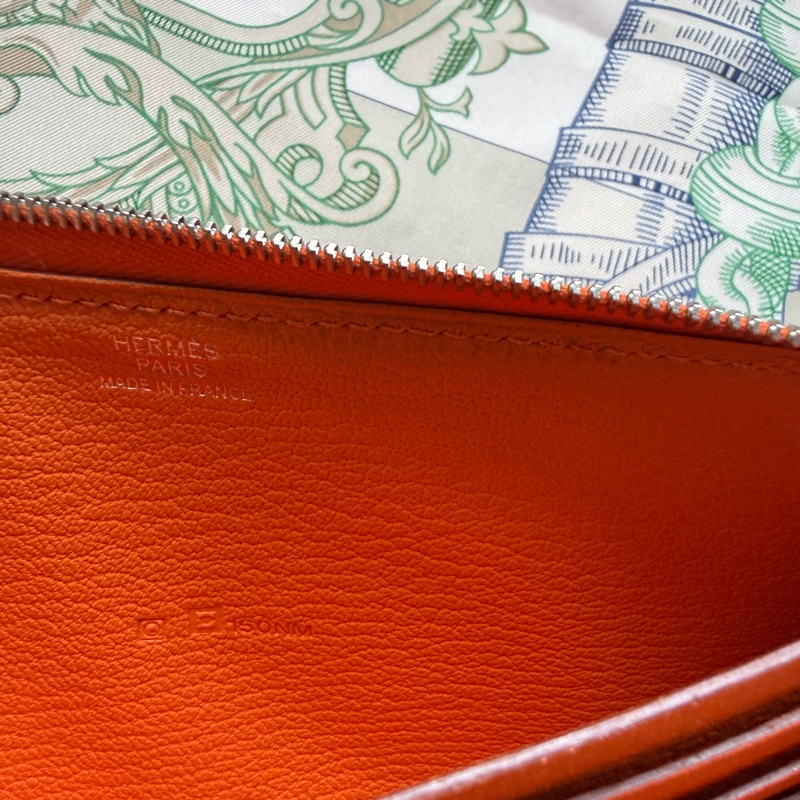 Hermes 長夾AZAP 色號93 愛馬仕橘-5