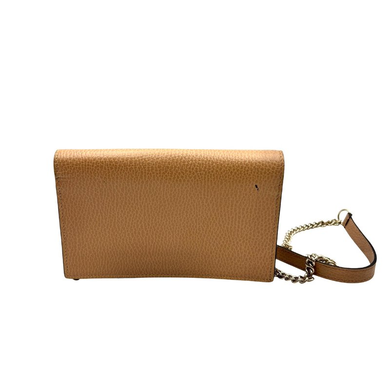 【美收精品】GUCCI 奶茶色單肩包 C-412【隔月月中將轉賣至日本 上架期限30天】-1