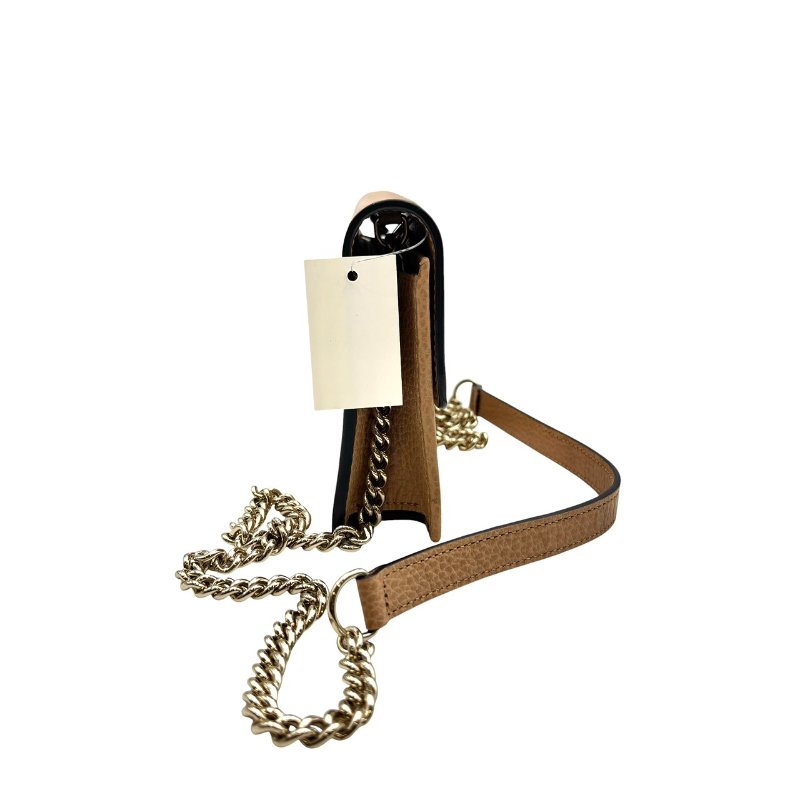 【美收精品】GUCCI 奶茶色單肩包 C-412【隔月月中將轉賣至日本 上架期限30天】-2