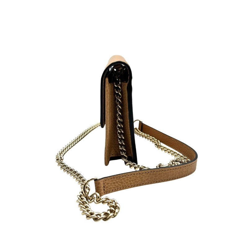 【美收精品】GUCCI 奶茶色單肩包 C-412【隔月月中將轉賣至日本 上架期限30天】-3