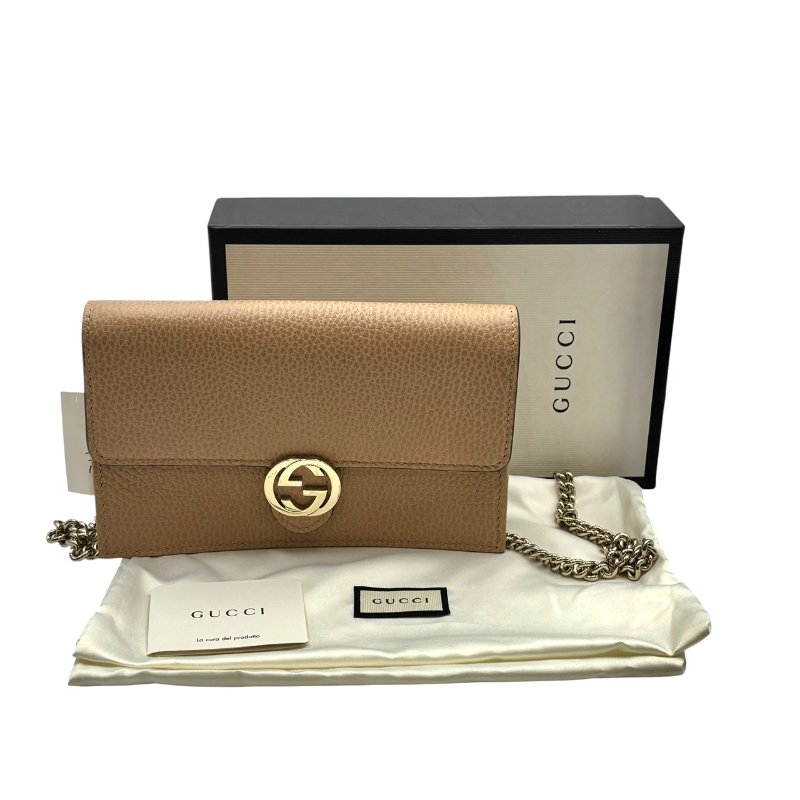 【美收精品】GUCCI 奶茶色單肩包 C-412【隔月月中將轉賣至日本 上架期限30天】-17