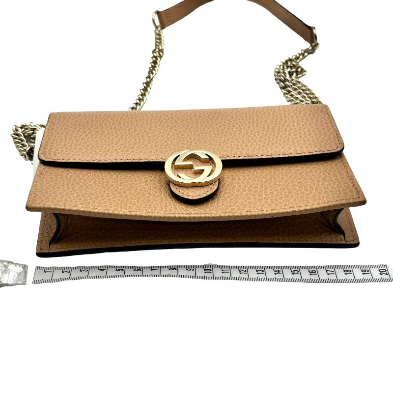 【美收精品】GUCCI 奶茶色單肩包 C-412【隔月月中將轉賣至日本 上架期限30天】-18